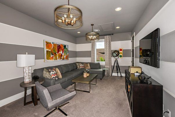 Chandelier, Interior, Living room, Recessed Lighting