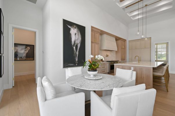 Interior, Kitchen, Pendant Lights, Wood Texture Flooring