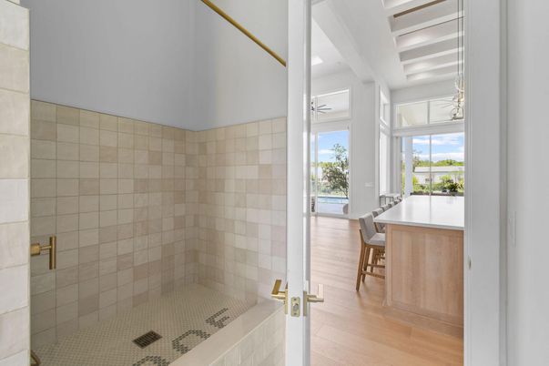 Bathroom, Interior, Wood Texture Flooring