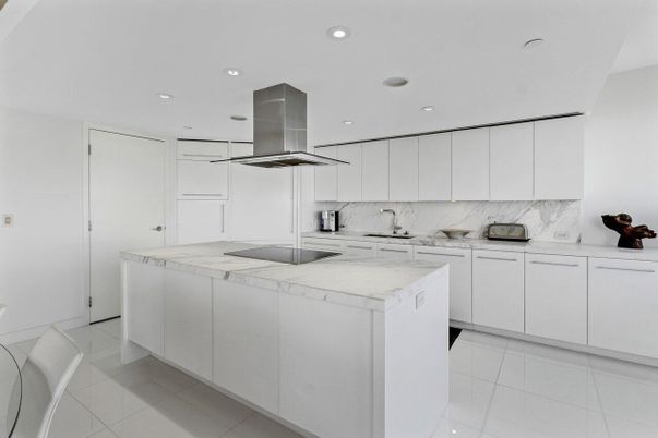 Interior, Kitchen, Marble Walls, Recessed Lighting