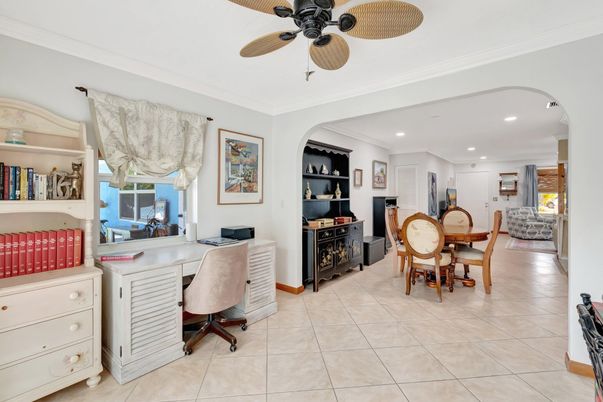 Home Office, Interior, Recessed Lighting