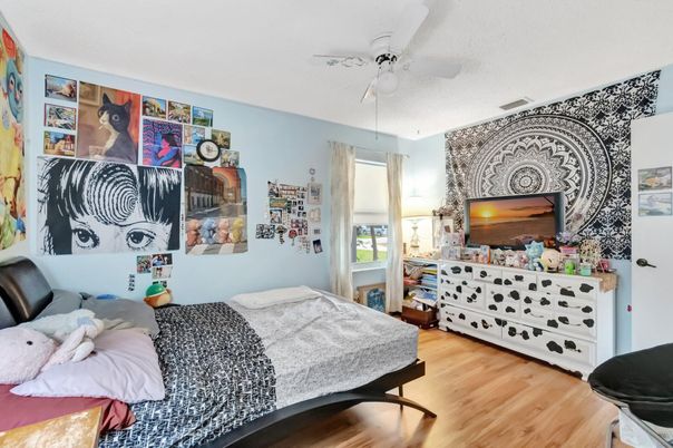 Bedroom, Interior, Wood Texture Flooring