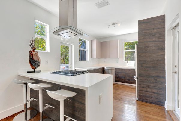 Interior, Kitchen, Wood Texture Flooring