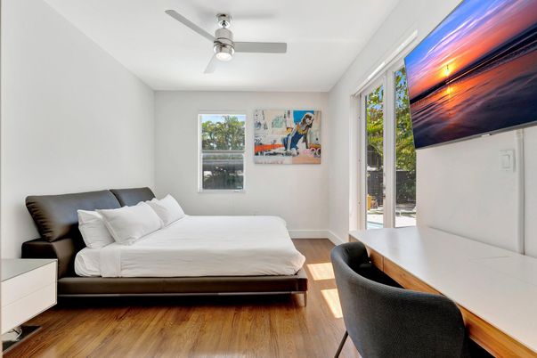 Bedroom, Interior, Wood Texture Flooring