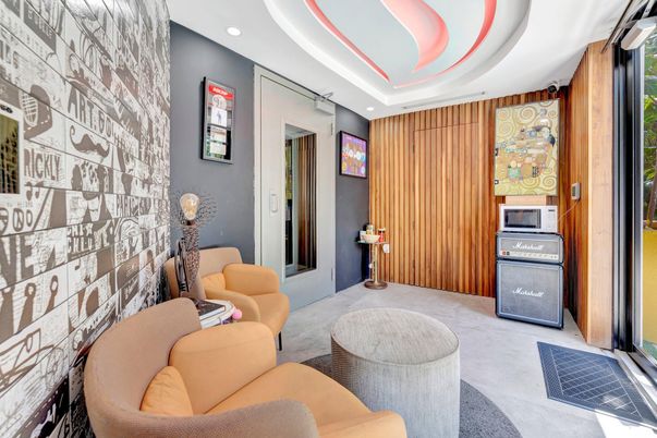 Interior, Living room, Recessed Lighting