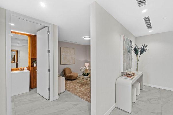 Interior, Marble, Recessed Lighting