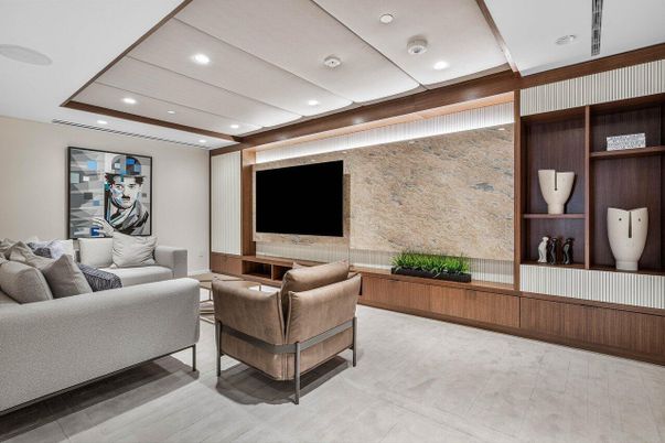 Interior, Living room, Recessed Lighting