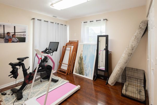 Fitness Equipment, Interior, Wood Texture Flooring