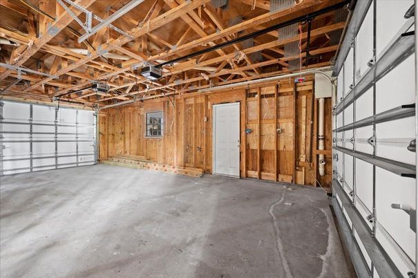 Garage, Interior, Wooden Beams, Wooden Ceilings, Wooden Walls