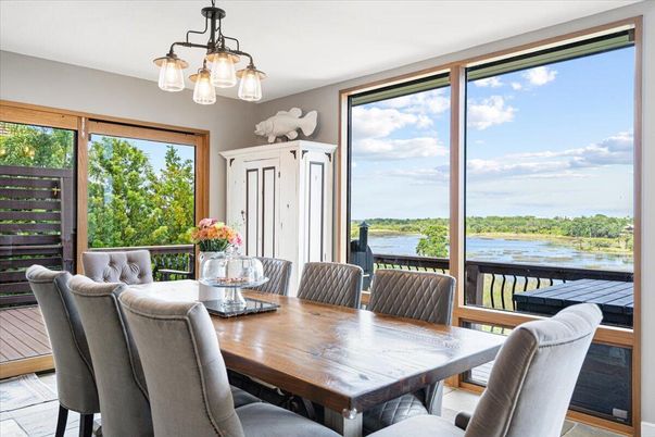 Dining room, Interior, Water, Wood Texture Flooring
