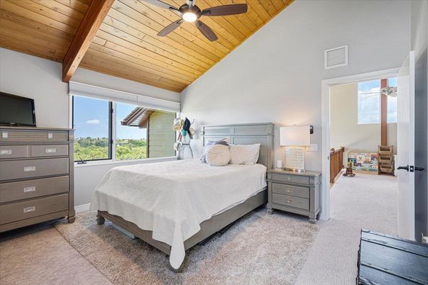 Bedroom, Interior, Wooden Beams, Wooden Ceilings