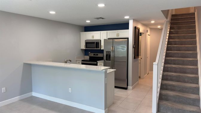 Interior, Kitchen, Recessed Lighting, Stainless Steel Appliances