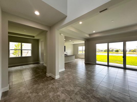 Empty room, Interior, Recessed Lighting