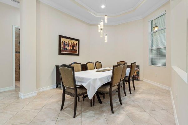 Dining room, Interior, Pendant Lights