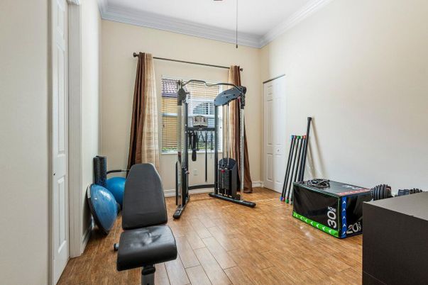 Fitness Equipment, Interior, Wood Texture Flooring