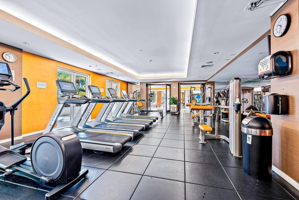 Fitness Equipment, Gym, Interior, Recessed Lighting