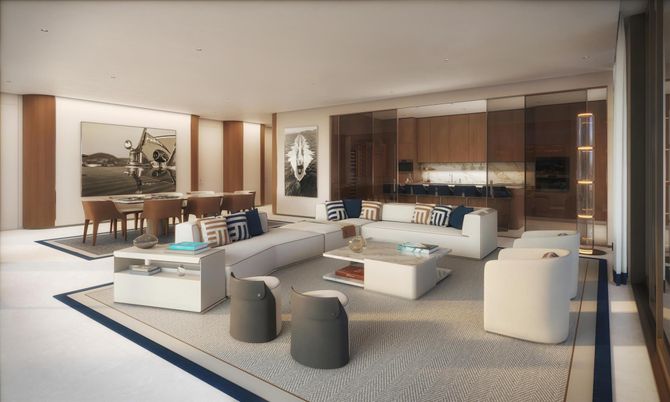 Dining room, Interior, Living room, Pendant Lights, Recessed Lighting