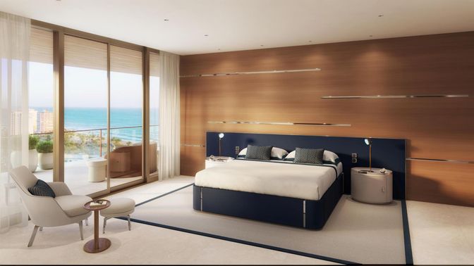 Bedroom, Interior, Recessed Lighting, Water
