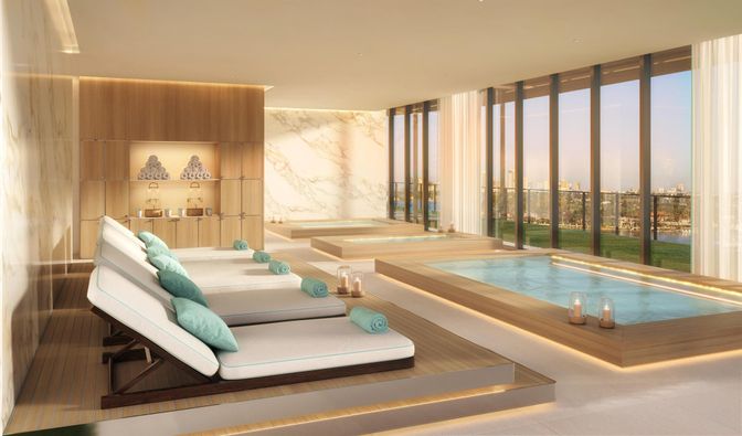 Interior, Marble Walls, Pool