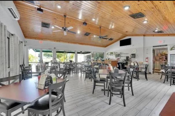 Dining room, Interior, Recessed Lighting, Wooden Beams, Wooden Ceilings, Wood Texture Flooring