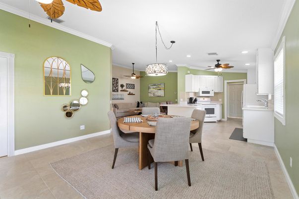 Dining room, Interior, Kitchen, Pendant Lights, Recessed Lighting