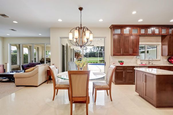 Chandelier, Dining room, Interior, Kitchen, Living room, Recessed Lighting