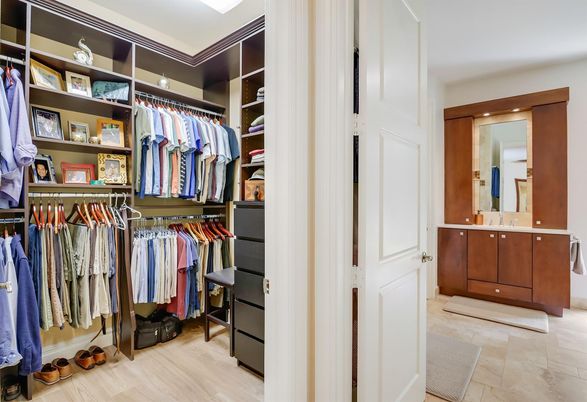 Interior, Walk-in Closets, Wood Texture Flooring