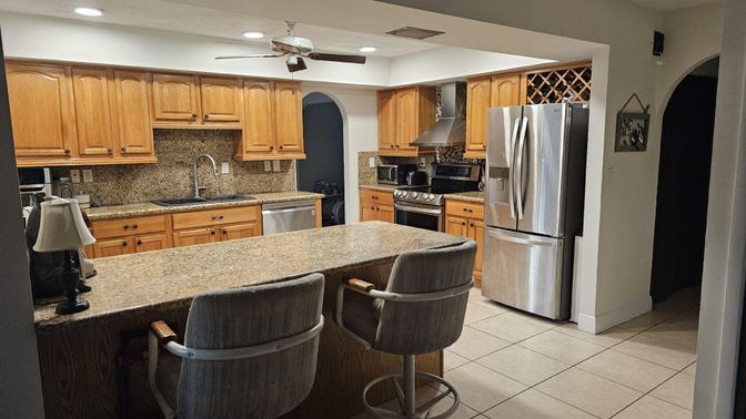 Interior, Kitchen, Recessed Lighting, Stainless Steel Appliances