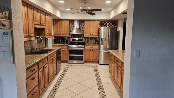 Interior, Kitchen, Recessed Lighting, Stainless Steel Appliances
