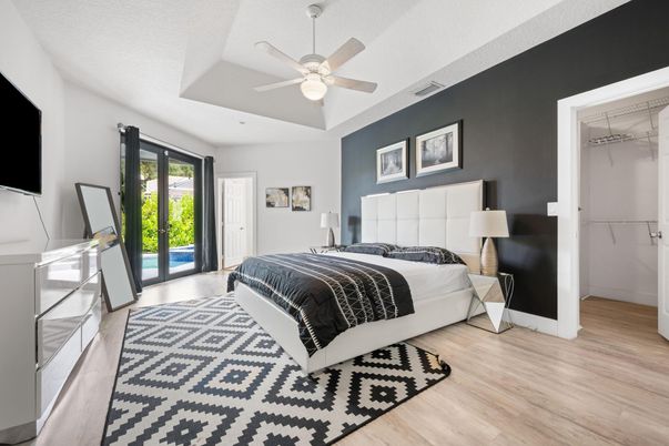 Bedroom, Interior, Wood Texture Flooring