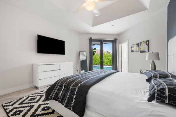 Bedroom, Interior, Wood Texture Flooring