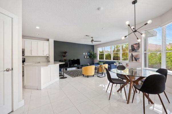 Dining room, Interior, Kitchen, Living room, Pendant Lights, Recessed Lighting