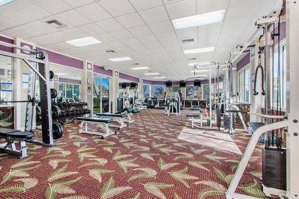 Fitness Equipment, Gym, Interior, Recessed Lighting