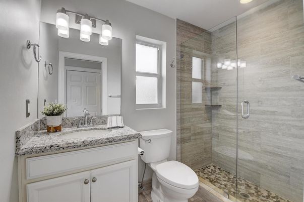Bathroom, Glass Shower, Interior