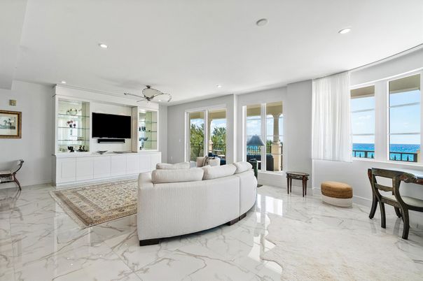 Interior, Living room, Marble, Recessed Lighting, Water