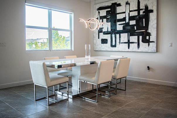 Dining room, Interior, Pendant Lights