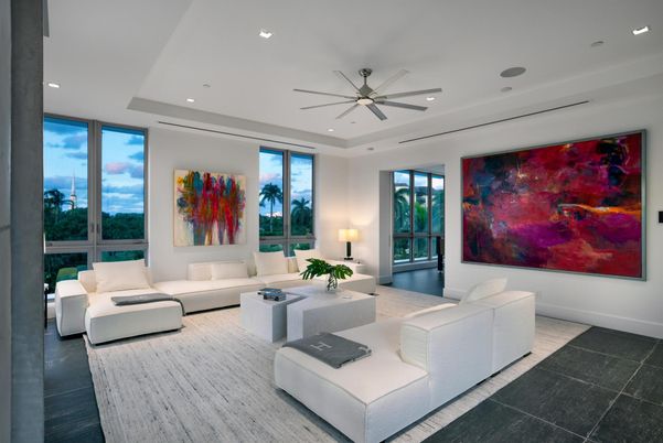 Interior, Living room, Recessed Lighting