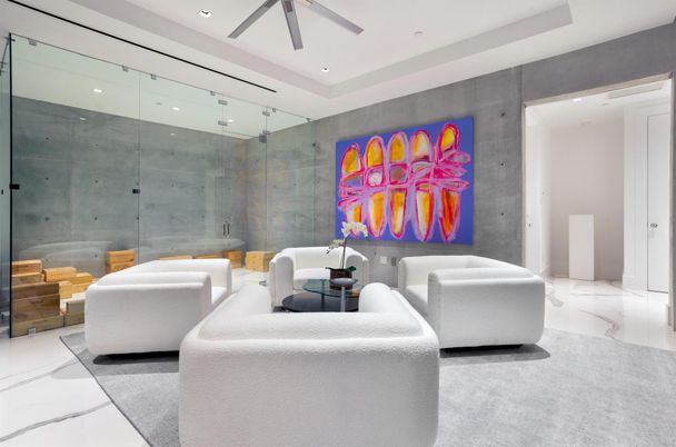 Interior, Living room, Marble, Recessed Lighting