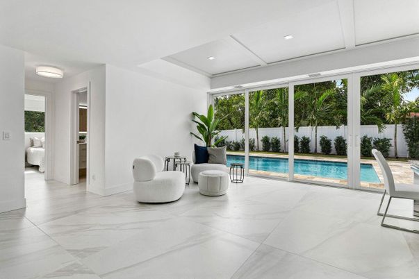 Interior, Marble, Pool, Recessed Lighting