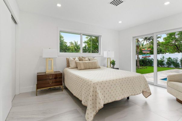 Bedroom, Interior, Recessed Lighting