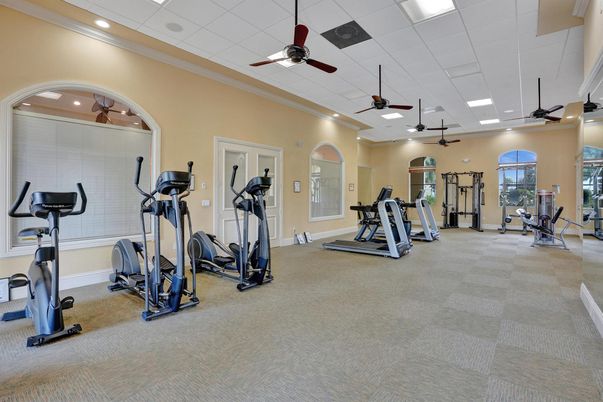 Fitness Equipment, Gym, Interior, Recessed Lighting