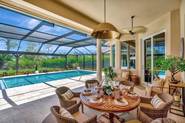 Dining room, Glass Ceilings, Interior, Pool, Sun Room
