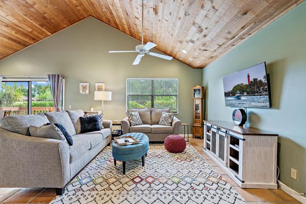 Interior, Living room, Wooden Ceilings
