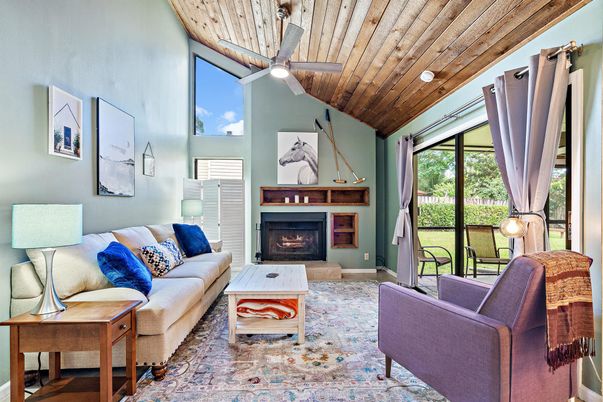 Fireplace, Interior, Living room, Wooden Ceilings