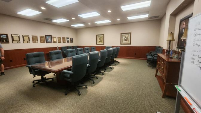 Home Office, Interior, Recessed Lighting
