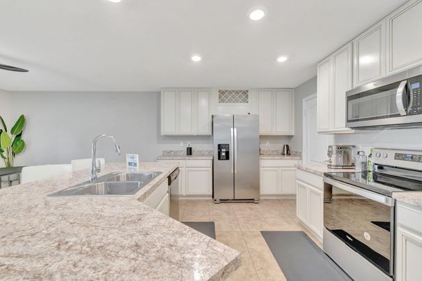 Interior, Kitchen, Recessed Lighting, Stainless Steel Appliances