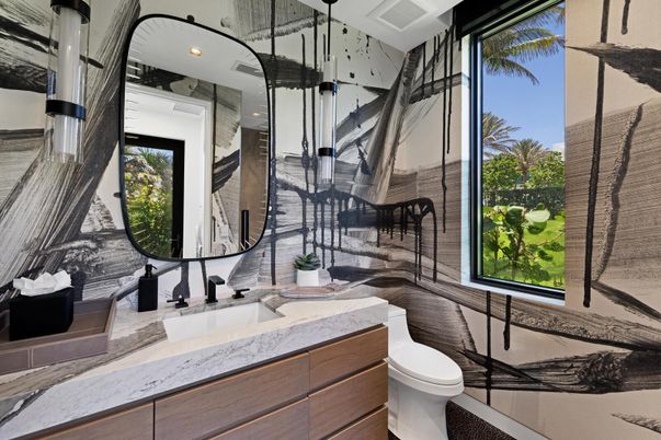 Bathroom, Interior, Recessed Lighting