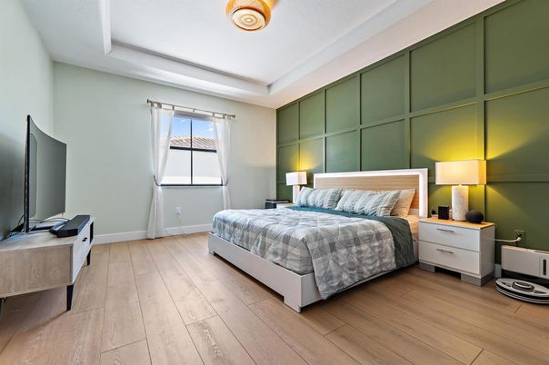 Bedroom, Interior, Wood Texture Flooring
