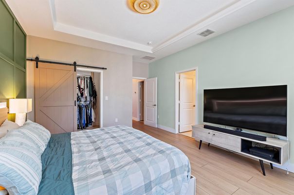 Bedroom, Interior, Wood Texture Flooring