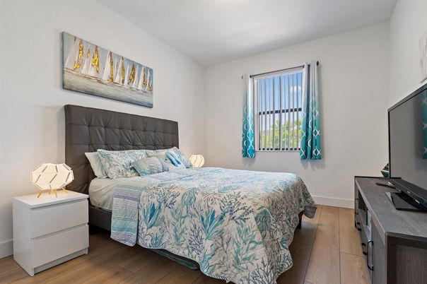 Bedroom, Interior, Wood Texture Flooring